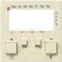 GIR146901 / Abd. RTR 230 V + Uhr System 55 Cremeweiß / EAN 4010337020790