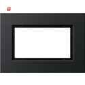 GIR1001126 / Abdeckrahmen 1,5f Gira Esprit Alum.Schwarz /...