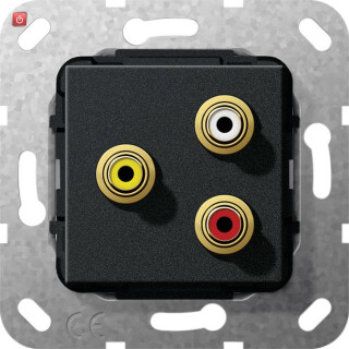 GIR563810 / C-Audio C-Video Lötanschl. Einsatz Schwarz m / EAN 4010337460510