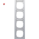 GIR111425 / Abdeckrahmen 4f senkr. BSF Gira E2 F Alu /...