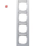 GIR111425 / Abdeckrahmen 4f senkr. BSF Gira E2 F Alu / EAN 4010337084303
