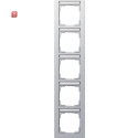 GIR111525 / Abdeckrahmen 5f senkr. BSF Gira E2 F Alu /...