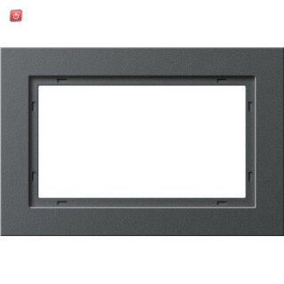 GIR100123 / Abdeckrahmen 1,5f Gira E2 Anthrazit / EAN 4010337881339