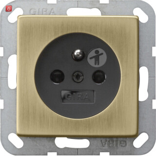 GIR485603 / Steckd. Erdstift + SH System 55 Bronze/Schwarz / EAN 4010337888116