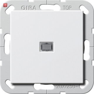 GIR283403 / Wippschalter BS 20 AX Aus 2-p Kontroll System 55 Reinweiß / EAN 4010337078821