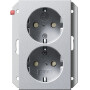 GIR273126 / SCHUKO 2f SH f. UP-Dose 1f System 55 F Alu / EAN 4010337000761