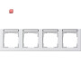 GIR109429 / Abdeckrahmen 4f waager. BSF Gira E2 Reinweiß / EAN 4010337084273