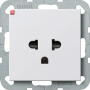 GIR284027 / Steckd. Schutz EURO-US 16 A System 55 Reinweiß m / EAN 4010337840275