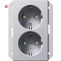 GIR273526 / SCHUKO 2f SH f. UP-Dose 1,5f System 55 F Alu...