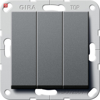 GIR283028 / Wippschalter BS 3f Aus System 55 Anthrazit / EAN 4010337830283
