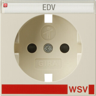GIR923201 / Abd. SCHUKO BSF + SH WSV System 55 Cremeweiß / EAN 4010337025559
