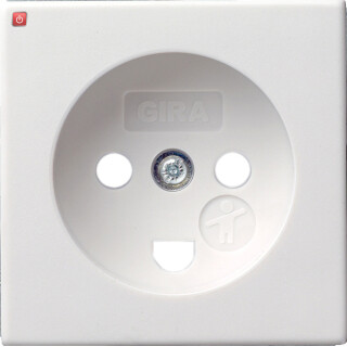 GIR97203 / Abd. Steckd. Dänisch SH System 55 Reinweiß / EAN 4010337024989
