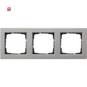 GIR21333 / Abdeckrahmen 3f Gira E2 Edelstahl / EAN...