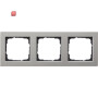 GIR21333 / Abdeckrahmen 3f Gira E2 Edelstahl / EAN 4010337019817