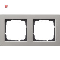 GIR21233 / Abdeckrahmen 2f Gira E2 Edelstahl / EAN...