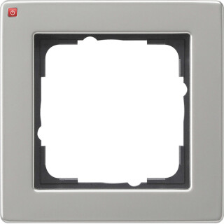 GIR21133 / Abdeckrahmen 1f Gira E2 Edelstahl / EAN 4010337019794