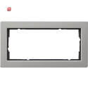 GIR100233 / Abdeckrahmen 2f o.M. Gira E2 Edelstahl / EAN...