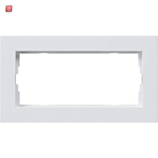 GIR1002225 / Abdeckrahmen 2f o.M. flach Gira E2 Reinweiß m / EAN 4010337021407