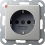 GIR188600 / SCHUKO System 55 Edelstahl / EAN 4010337021872