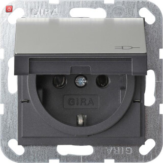 GIR454600 / SCHUKO KD System 55 Edelstahl / EAN 4010337021490
