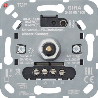 GIR245500 / S3000 Uni-LED-Drehdimmeins. Komfort Einsatz / EAN 4010337031413