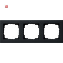 GIR21309 / Abdeckrahmen 3f Gira E2 Schwarz m / EAN...