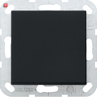 GIR123005 / Tastschalter Kreuz gerade System 55 Schwarz m / EAN 4010337037996