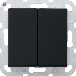 GIR2860005 / Tastschalter Serien gerade System 55 Schwarz m / EAN 4010337038023