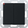GIR2860005 / Tastschalter Serien gerade System 55 Schwarz m / EAN 4010337038023