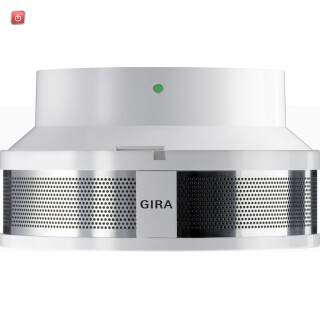 GIR233702 / RWM Dual Sockel 230 V Rauchwarnmelder Reinweiß / EAN 4010337033080