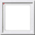 GIR131103 / Montageadapter 1f Gira E2 Reinweiß /...