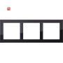 GIR131305 / Montageadapter 3f Gira E2 Schwarz / EAN 4010337072959