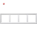 GIR131403 / Montageadapter 4f Gira E2 Reinweiß /...