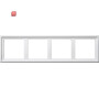GIR131403 / Montageadapter 4f Gira E2 Reinweiß / EAN 4010337072980