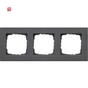 GIR213235 / Abdeckrahmen 3f flach Gira E2 Anthrazit / EAN...