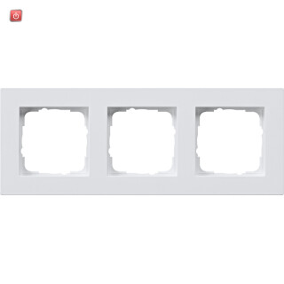 GIR213295 / Abdeckrahmen 3f flach Gira E2 Reinweiß / EAN 4010337022275