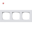 GIR213295 / Abdeckrahmen 3f flach Gira E2 Reinweiß...
