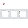 GIR213295 / Abdeckrahmen 3f flach Gira E2 Reinweiß / EAN 4010337022275