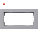 GIR1002255 / Abdeckrahmen 2f o.M. flach Gira E2 F Alu /...