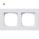 GIR212295 / Abdeckrahmen 2f flach Gira E2 Reinweiß...