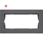 GIR1002235 / Abdeckrahmen 2f o.M. flach Gira E2 Anthrazit / EAN 4010337021315