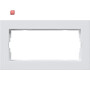 GIR1002295 / Abdeckrahmen 2f o.M. flach Gira E2 Reinweiß / EAN 4010337022251