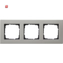 GIR213335 / Abdeckrahmen 3f flach Gira E2 Edelstahl / EAN...