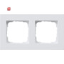 GIR212225 / Abdeckrahmen 2f flach Gira E2 Reinweiß m / EAN 4010337021377