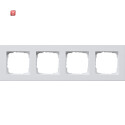 GIR214225 / Abdeckrahmen 4f flach Gira E2 Reinweiß...