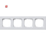 GIR214225 / Abdeckrahmen 4f flach Gira E2 Reinweiß m / EAN 4010337021391