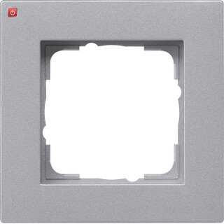 GIR211255 / Abdeckrahmen 1f flach Gira E2 F Alu / EAN 4010337021322