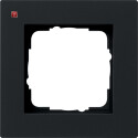 GIR211095 / Abdeckrahmen 1f flach Gira E2 Schwarz m / EAN...