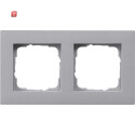 GIR212255 / Abdeckrahmen 2f flach Gira E2 F Alu / EAN...