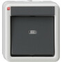 GIR10230 / Wippschalter Aus 2-p WG AP Grau / EAN 4010337102304